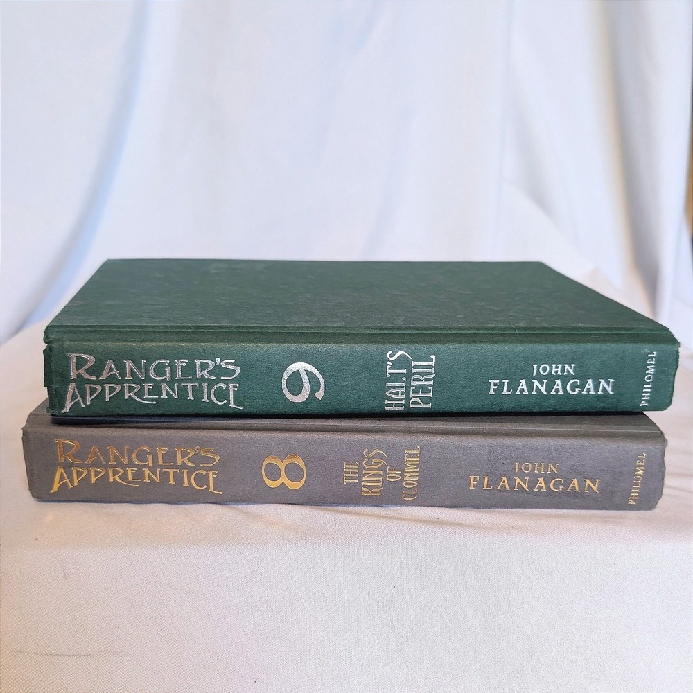 Rangers Apprentice Books 8 & 9 John Flanagan Hardcover Kings Clonmel Halts Peril